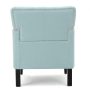 Malone Tufted Light Blue Fabric Club Chair with Stud Accents - Image 6