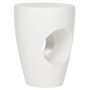 Aishi Ivory Round Stone Indoor/Outdoor Accent Table - Image 2