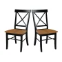 International Concepts X-Back Chair with Solid Wood Seat, Multiple Finishes - Image 4