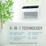 Keystone - 350 Sq. Ft. 8,000 BTU Window Mounted Inverter Air Conditioner with 7,000 BTU Supplemental Heat Function - White - Image 3