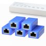 Dingsun RJ45 Coupler, Ethernet Extender for Cat7/Cat6/Cat5e/Cat5 Female to Female Ethernet Coupler Connector (5, Blue) - Image 1