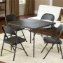 Mainstays All-Steel Metal Folding Chair, Black (Set of 4) - Image 3