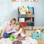 Gray Kids Bookshelf with Open Compartment for Toddlers 3+ Years Old - Image 1