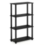 Furinno Turn-S-Tube 4-Tier Multipurpose Shelf Display Rack with Square Tube, Americano/Black - Image 6