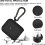 AirPods Case, KMMIN AirPods Case Cover for Apple AirPods 1&2 Wireless Charging Case 7 in 1 Front LED Visible Premium Silicone Case Skin with Airpods Accessories Keychain Storage Box - Image 2