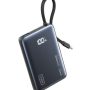 INIU - Portable Charger, Compact 10000mAh PD 45W Power Bank with Built-in Cable & Digital Display for iPhone, Samsung etc - Black - Image 1
