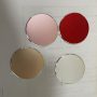 SALEX Replacement Rose Gold Metal Plates Set for Magnetic Car Phone Holders, Wall & Air Vent Mounts, Cases, Magnets. Kit of 2 Cute Pink Round Iron Discs Without Holes. 3M Adhesive Backing. 2 Pack. - Image 3