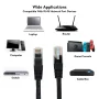 onn. Cat6 Ethernet Patch Cable, RJ45 Network Internet Stranded Cord, 14', Black - Image 6