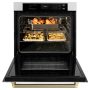 ZLINE - Autograph 30 in. True Convection Single Wall Oven in Satin Steel with Bronze Helix Handle (WASSZ-30-KCB) - Satin Stainless Steel - Image 4