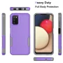 For Samsung Galaxy A03S A13 A14 A23 A32 A34 A53 A54 5G Case,Njjex 2 in 1 PC Phone Case with Screen Protector,Rubber & Rugged Shockproof 360 Full Body Protection Case Cover-Purple - Image 2
