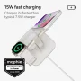 mophie - Qi2 3-in-1 Charging stand - White - Image 2