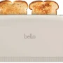 Bella - Fits-anywhere Kitchenware: 2-Slice Slim Toaster with Long Wide Slot - Oatmilk - Image 3