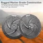 Pyle PLMRS5B - Waterproof Rated Marine Speakers, Low-Profile Slim Style Speaker Pair, 5.25''-inch (180 Watt) - Image 4