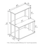 Furinno Turn-N-Tube 3-Tier Toolless Kitchen Storage Shelf, Americano/Black - Image 3