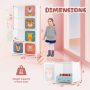 8 Cube Kids Wardrobe Closet with Hanging Section and Doors - Image 4