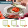 Vegetable Chopper, Dinosoo Multifunctional 12-in-1 Veggie Chopper with 7 Blades, Onion Chopper Food Chopper Vegetable Slicer Cutter Dicer - Image 4