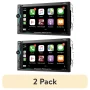 (2 pack) Power Acoustik 7-Inch HD Touchscreen LCD - Double-Din In-Dash Receiver with Bluetooth and Wireless Apple Carplay, and Android Auto - Image 1