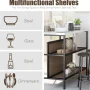 Recaceik Kitchen Island with Seating, Wooden Counter Height Table - Image 2