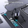 Ubigbuy 240W Car Charger PD 3.1 140W 100W PPS 45W Super Fast Charging USB C Car Phone Adapter for MacBook Pro iPhone 15 Samsung - Image 4