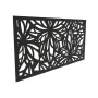2 ft. x 4 ft. Black Freesia Polypropylene Decorative Screen Panel - Image 3