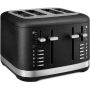 KitchenAid - 4 Slice Programmable Toaster, 120V - Cast Iron Black - Image 1