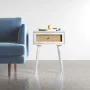 Solid Wood End Table with Storage - Image 4