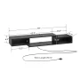 59" Floating TV Stand with LED Lights & Power Outlet for 60 inch TV, Wall Mounted Media Console Entertainment Center, Black - Image 5
