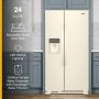 Whirlpool - 36 in. Wide 24 cu. ft. Side-by-Side Refrigerator with LED Interior Lighting - Image 3