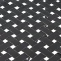 Petra Black Rectangle Metal Outdoor Patio Coffee Table - Image 6