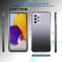 Galaxy A52 5G Case Clear, (2 Pack) Temerped Glass Screen Protector for Galaxy A52 5G 6.5" 2021, Njjex Crystal Clear Shock Absorption Technology Bumper Soft TPU Cover Case -Black - Image 3