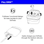 onn. AirPods 2nd Generation Water Resistant Case with Carabiner, Easily Charge and Access, 3 inch - Image 6