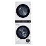 LG - 4.5 Cu. Ft. HE Smart Front Load Washer and 7.4 Cu. Ft. Electric Dryer WashTower with Steam and Built-In Intelligence - White - Image 2