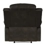Relax-a-Lounger Reynolds Faux Suede Manual Recliner, Espresso Brown - Image 3