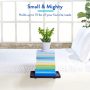 BedShelfie Bedside Shelf for Bunk Bed & Top Bunk, College Dorm Room Essentials, Loft Bed Accessories, Clip On Nightstand Snack Organizer, Floating Bed Side Table Tray Storage - Minimalist Black Wood - Image 4