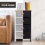 Zenacasa Foldable Dresser for Bedroom, Black - Small Dresser 4 Storage Drawers - Wood Dresser, No Assembly Needed, Clothes Storage - Dresser for Room Organization,Bedroom Storage - Image 5