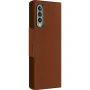 SaharaCase - Leather Folio Wallet Case for Samsung Galaxy Z Fold3 5G - Brown - Image 2