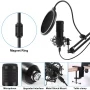TiokMc USB Podcast Microphone Kit, 192kHz/24Bit Condenser Mic with Boom Arm, Shock Mount, Pop Filter, Windscreen and USB Cable for PC Recording Streaming - Image 6