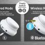 eKids Wireless Bluetooth Kids Headphones with Microphone - Image 2
