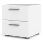 Austin 2-Drawer White Nightstand - Image 4