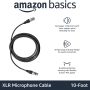 Amazon Basics XLR Microphone Cable for Speaker or PA System, Recording Studio, All Copper Conductors, Low Noise, 10 ft, Black - Image 2