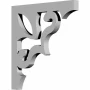 3/4 in. x 11 in. x 11 in. Polyurethane Height Southampton Bracket - Image 1