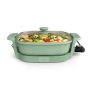 Bella - Fits-anywhere Kitchenware: 12" x 12" Make & Take Non-Stick Electric Skillet - Seaglass - Image 1