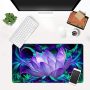 Gaming Mouse Pad,Extended Mouse Pad,Large Computer Keyboard Mouse Mat Desk Pad with Non-Slip Base Rubber Mousepad for Work Game Office Home,23.6x13.8x0.18inch,Purple Lotus Flower - Image 3