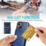 iPhone 13 Wallet Case with Credit Card Holder for Women Men PU Leather Wallet Case for iPhone 13 Case 6.1 inch (Blue) - Image 3