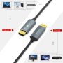 Twozoh Fiber Optic HDMI Cable 50FT, 4K Fiber HDMI to HDMI Cable 4K/60Hz (4:4:4 HDR10 HDCP2.2) 1440p 144Hz 18Gbps High Speed UHD Fiber HDMI Cord(10M) - Image 5