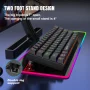 UHM 60% Wired Mechanical Gaming Keyboard,RGB Backlit Mini Keyboard with Blue Switch/Multimedia Keys,Waterproof Small Ultra-Compact 61 Keys Keyboard for PC/Mac Gamer,Typist,Travel,Black - Image 5