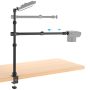 Overhead Camera Mount Table Stand with 2 Section Telescopic Arm, 13"-33" Adju... - Image 1