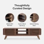 Mopio Ensley 59" Low Mid-Century Modern TV Stand Console for TV Under 70" Oak - Image 5