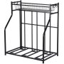 35.63 in. L x 21.5 in. W Black 3-Bike Stand Rack with Storage - Image 1