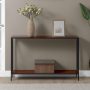 Tucson 9 in. Black/Cherry Rectangle Wood Console Table - Image 1